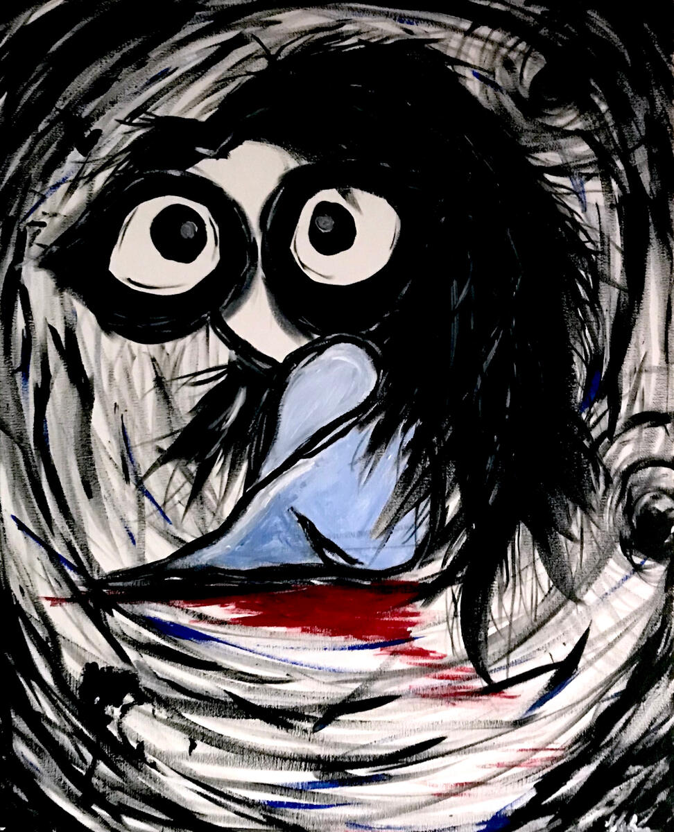 Acrylic on canvas. Boston, Massachusetts. Ca. 2019.