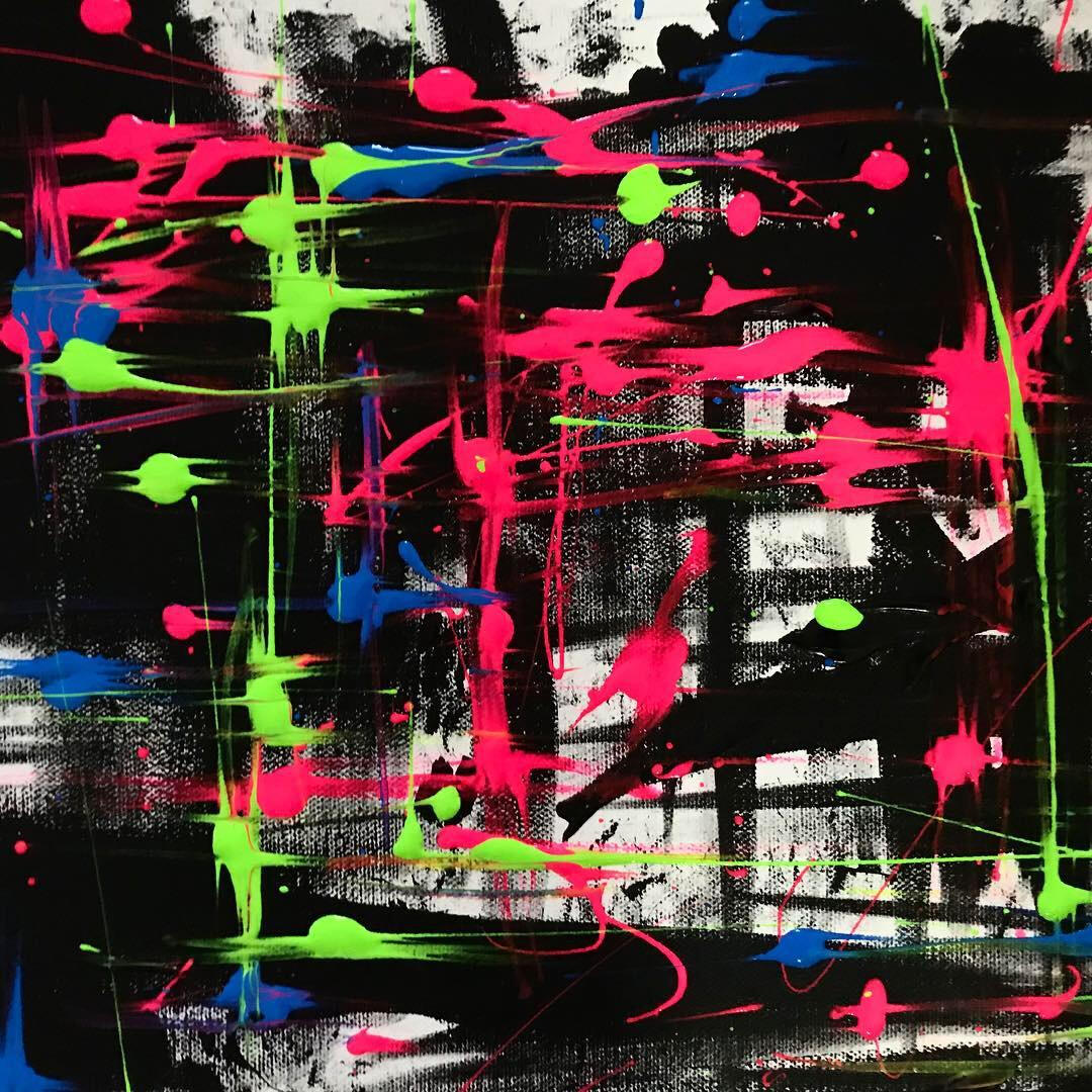 Acrylic on canvas. Boston, Massachusetts. Ca. 2018.