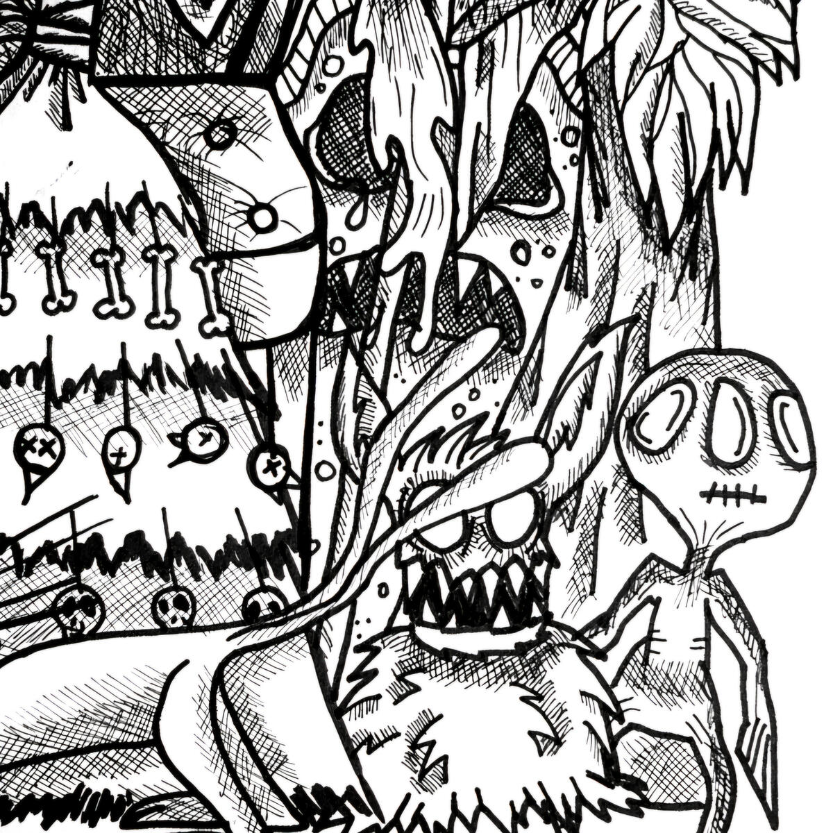 Sakura Pigma Micron ink on paper. Boston, Massachusetts. Ca. 2018.