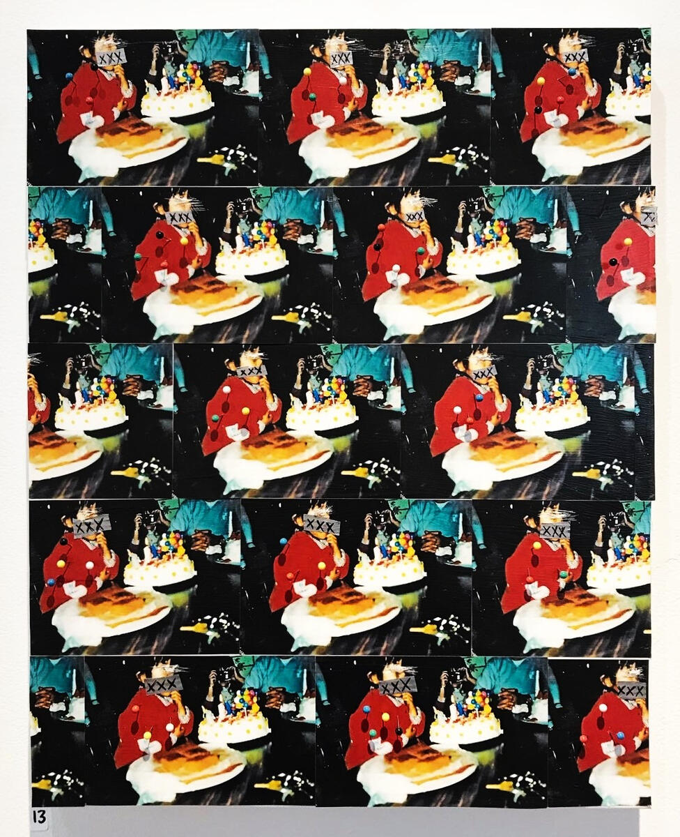 Mixed media on canvas. Boston, Massachusetts. Ca. 2018.